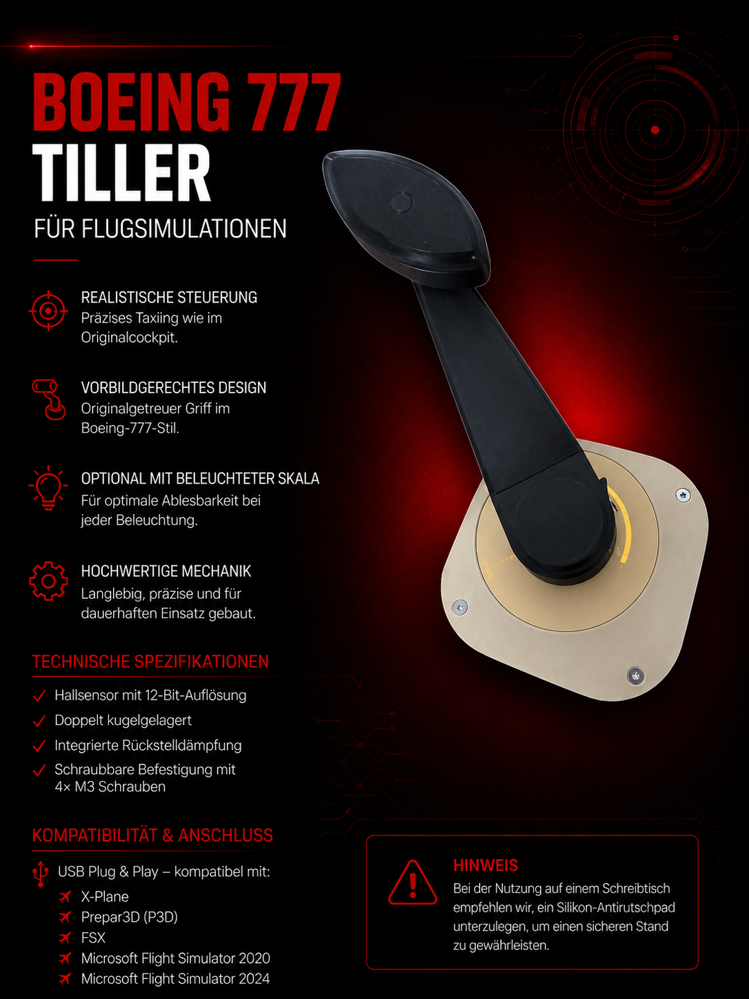 Tiller für Boeing 777