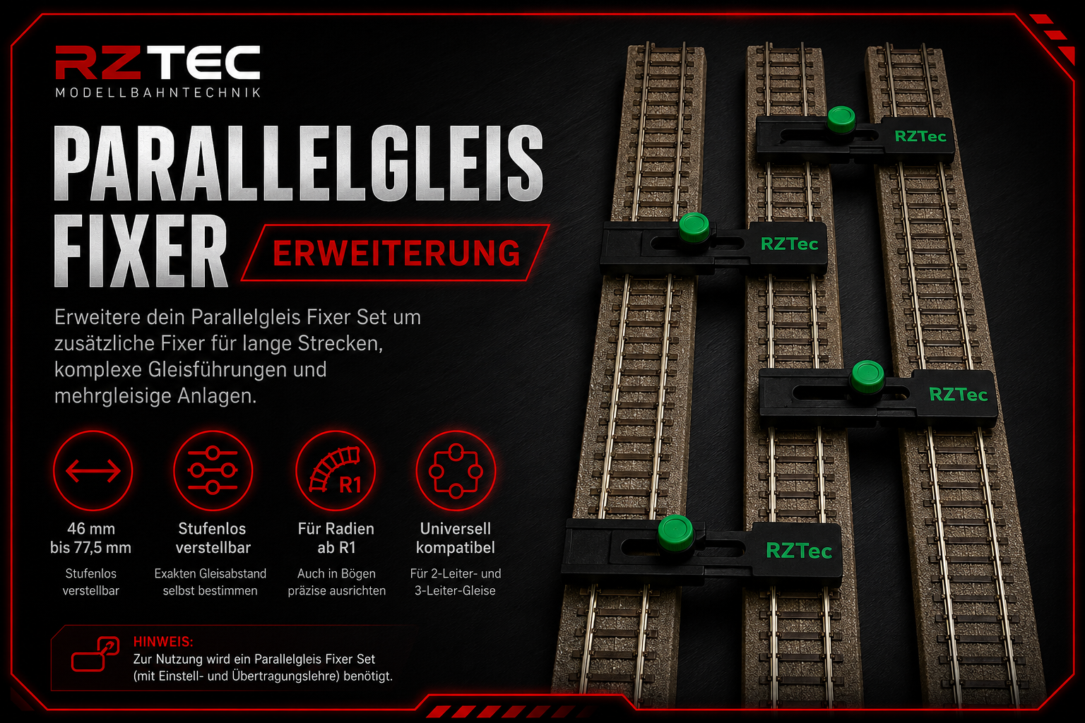 Parallelgleis Fixer (Ausrichtungshilfe) Erweiterung